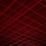 Cyberpunk style grid with light effects